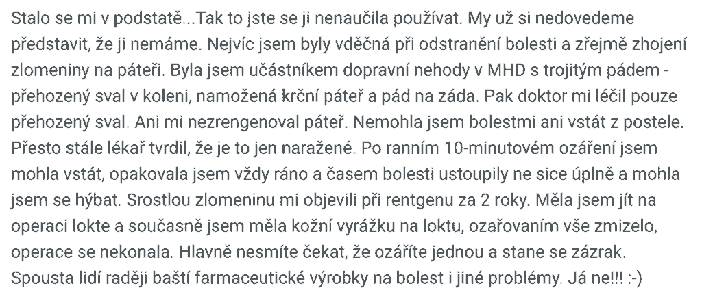 zkušenosti a recenze biolampa bioptron zepter